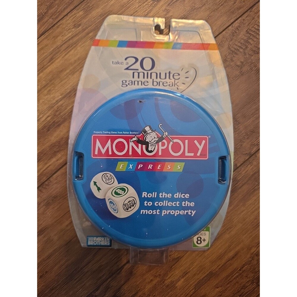 Monopoly Express Board Game Parker Brothers 2007 Travel Edition Sealed New
